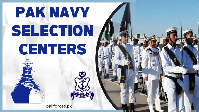 Pak Navy selection & recruitment centers contacts & locations.